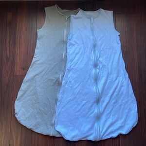 YOOFOSS 100% Cotton Sleeveless Sleep Sack Zip Size 18-36 mo. Set of 2